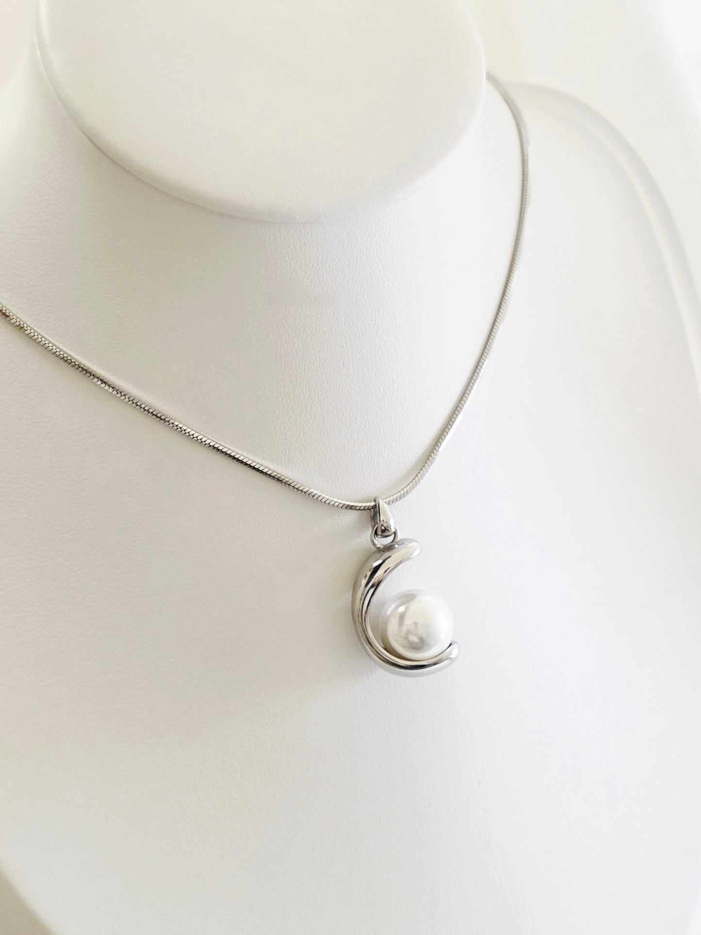 COLLANA PERLA SILVER