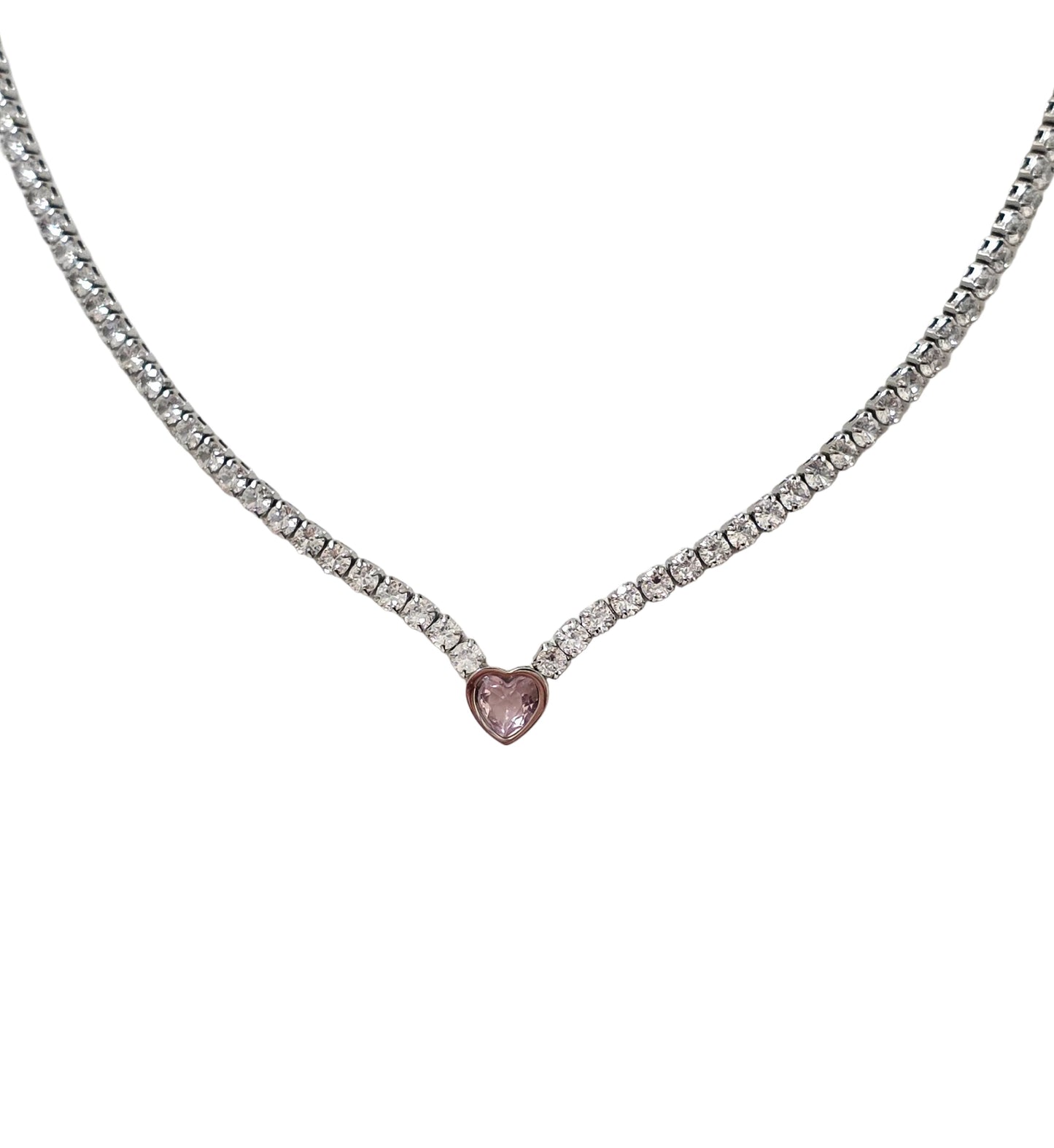 COLLANA TENNIS CUORICINO