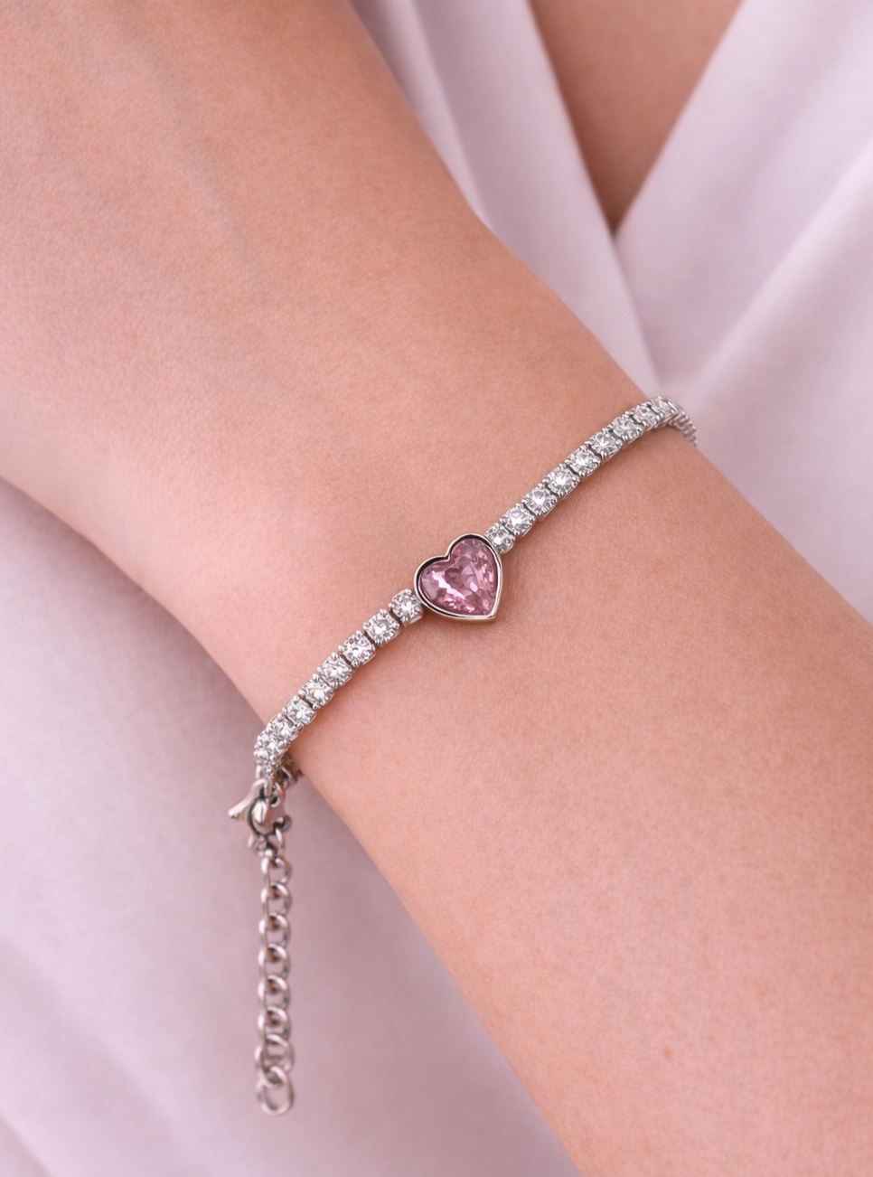 BRACCIALE TENNIS CUORICINO