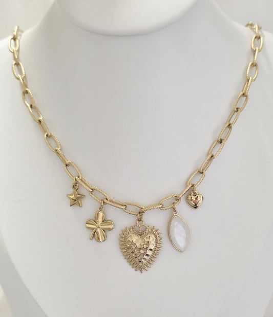 COLLANA CHARMS WHITE