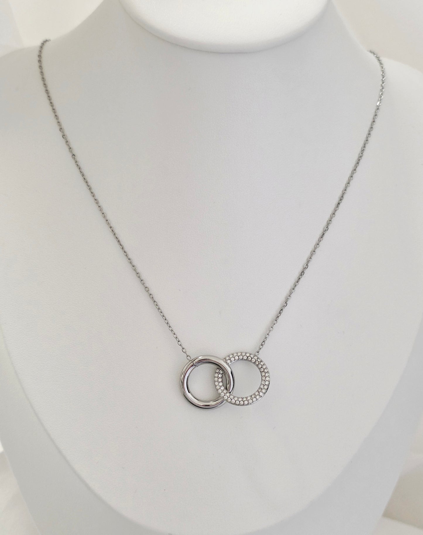 COLLANA ANELLI DEL DESTINO SILVER