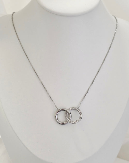 COLLANA ANELLI DEL DESTINO SILVER