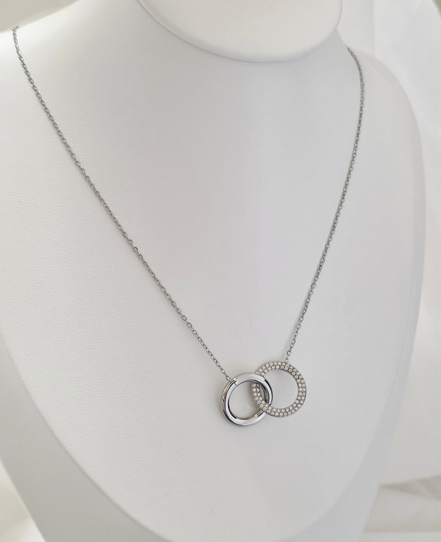 COLLANA ANELLI DEL DESTINO SILVER