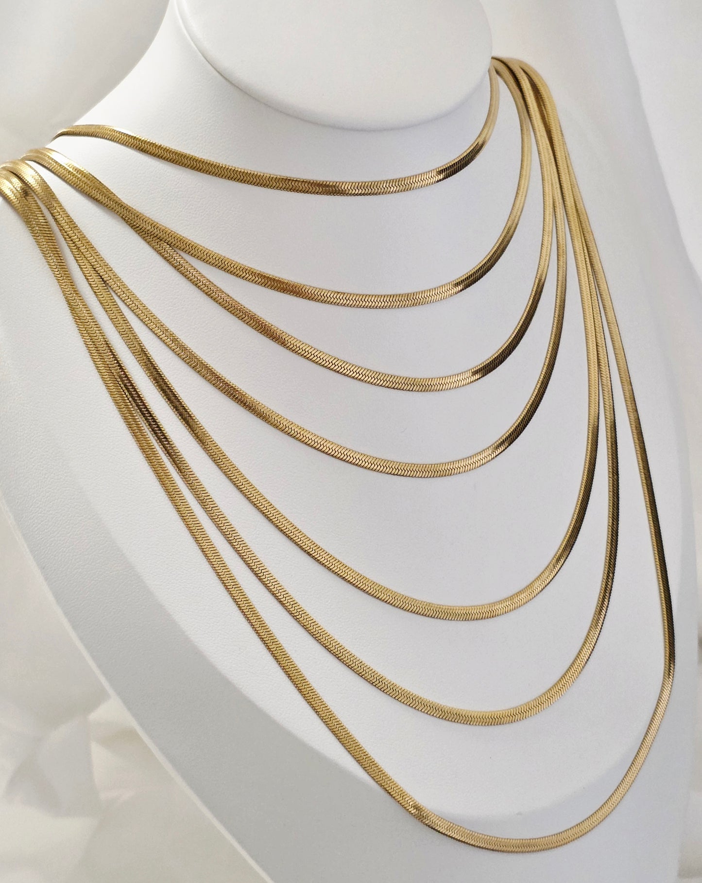 COLLANA MULTI SNAKE GOLD