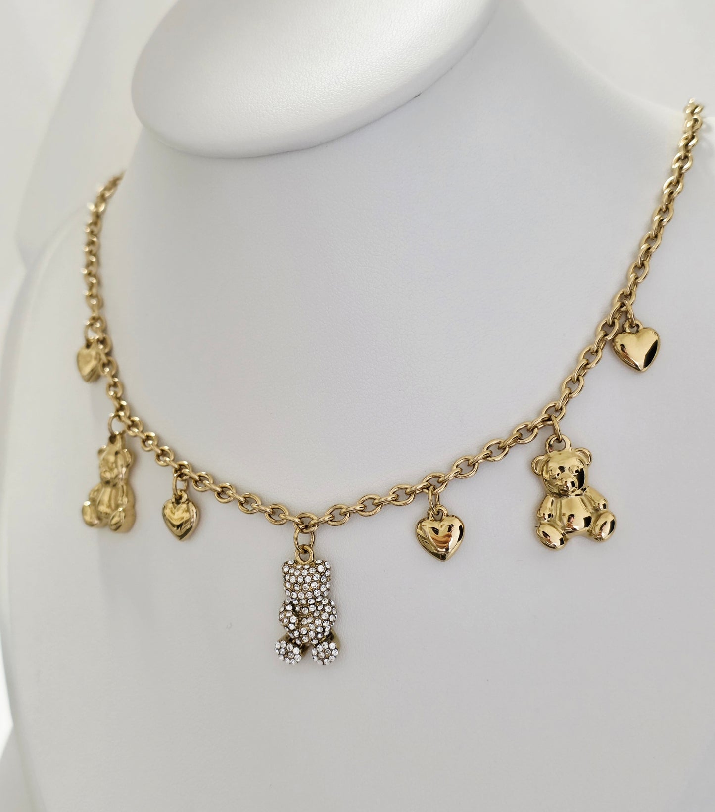COLLANA TEDDY CRYSTAL GOLD