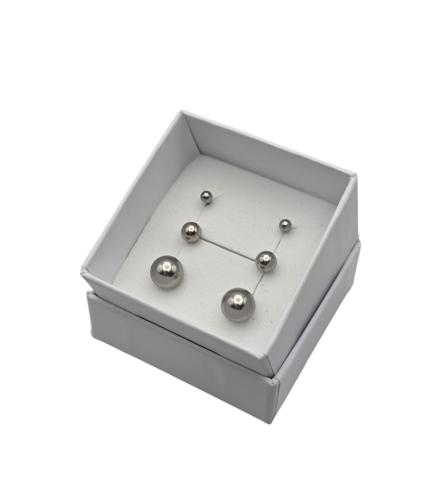 ORECCHINI TRIS BOLD SILVER