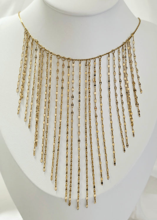 COLLANA CASCATA D'ORO