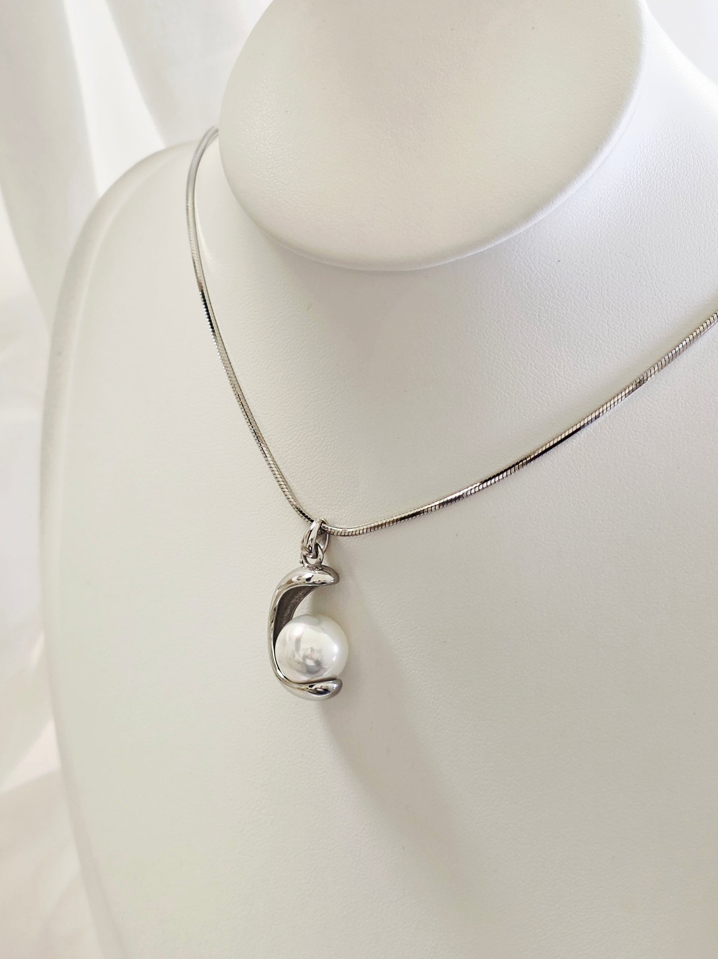 COLLANA PERLA SILVER