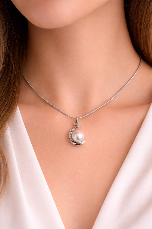 COLLANA PERLA SILVER