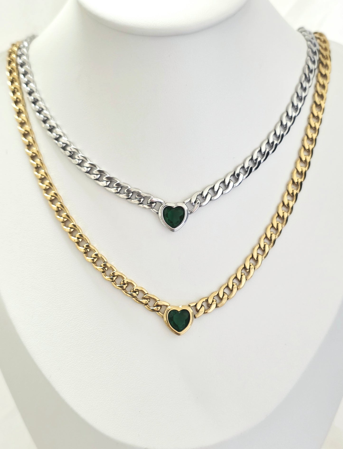 COLLANA CUORE VERDE