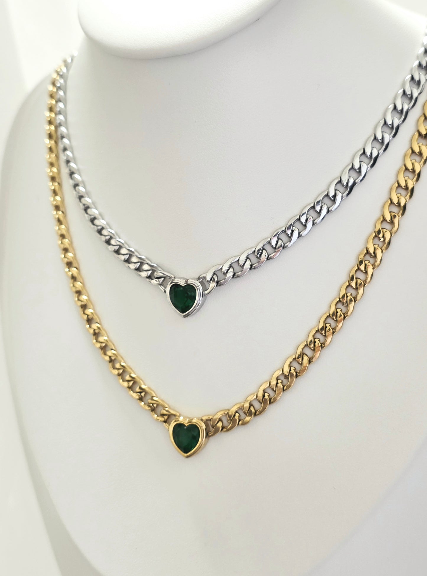 COLLANA CUORE VERDE
