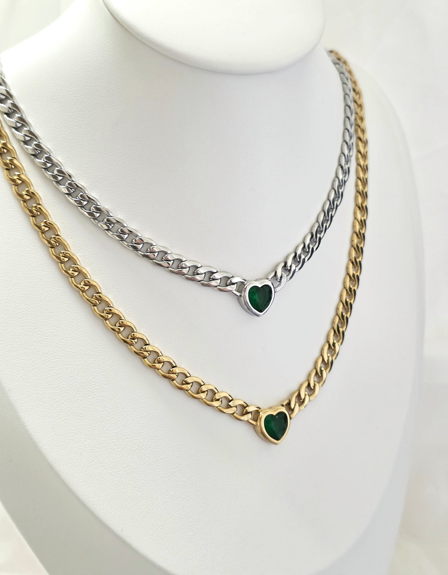 COLLANA CUORE VERDE